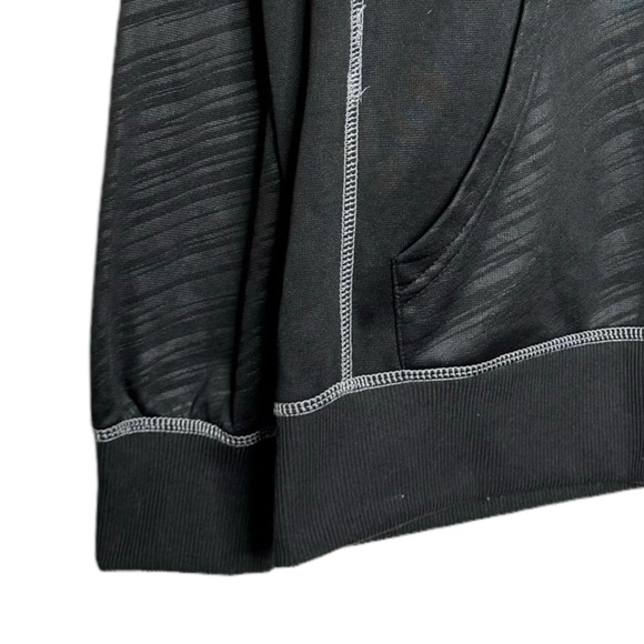 Star Wars Black Gray Stripes Long Sleeve Drawstring Hoodie Kangaroo Pocket Large - Picture 5 of 16